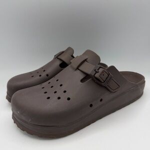 Skechers Womens Foamies Cali Breeze 2.0 Beach Break Sandals Clogs Brown Size 8